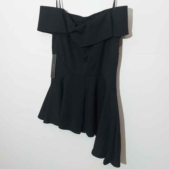 Lulus Black Off-The-Shoulder Top - Picture 8 of 14